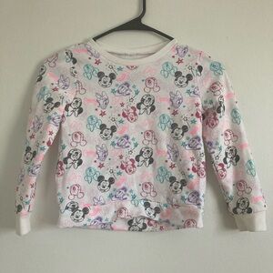 Disney Kids Mickey Mouse Patterned Sweatshirt - White and Multicolor